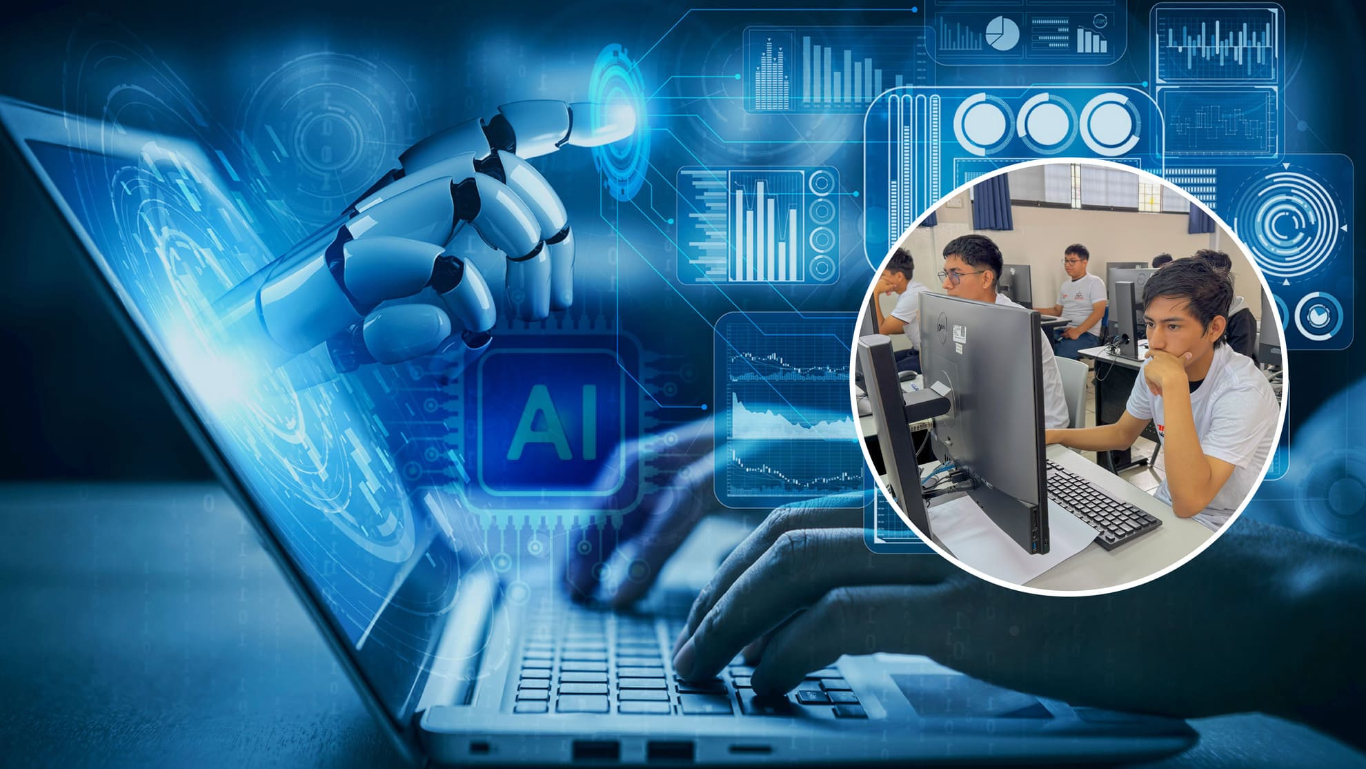 Becados estudian carrera de Inteligencia Artificial